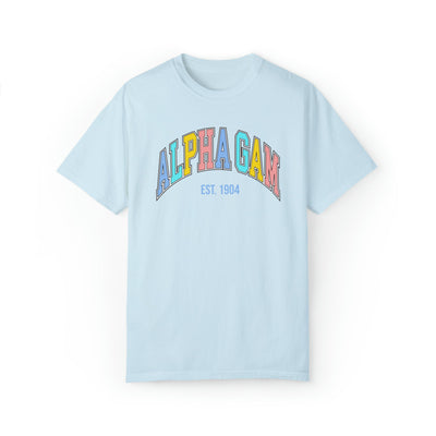 Alpha Gamma Delta Pastel Varsity Sorority T-shirt