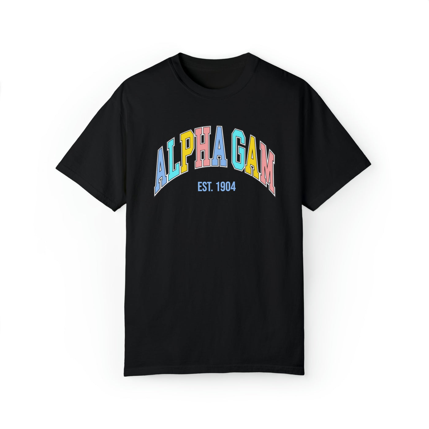 Alpha Gamma Delta Pastel Varsity Sorority T-shirt