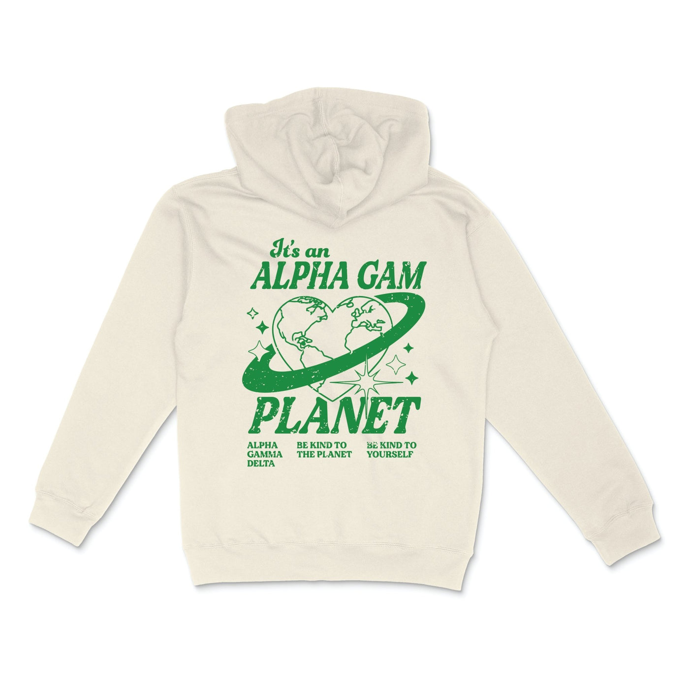 Alpha Gamma Delta Planet Hoodie | Be Kind to the Planet Trendy Sorority Hoodie | Greek Life Sweatshirt | Alpha Gam comfy hoodie
