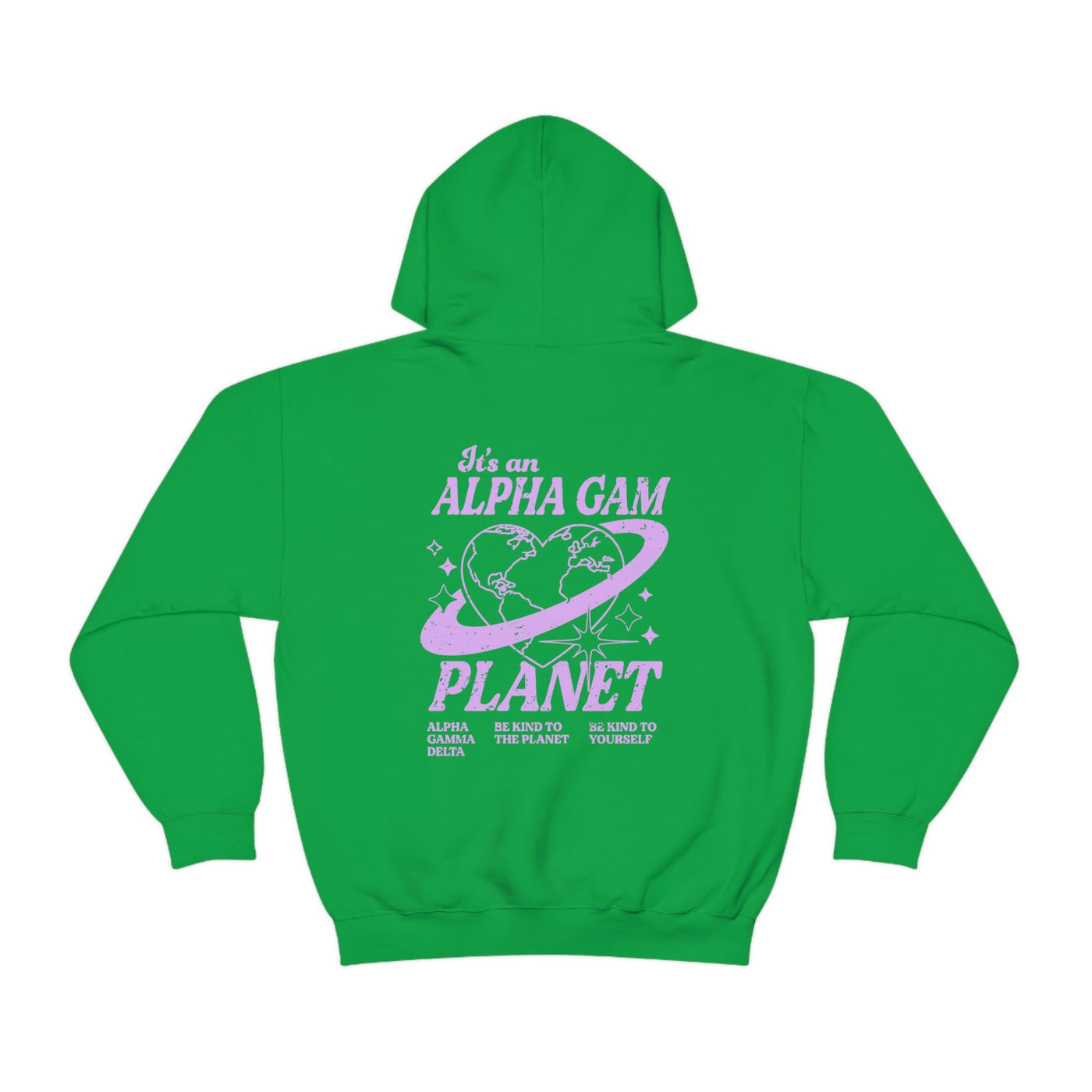 Alpha Gamma Delta Planet Hoodie | Be Kind to the Planet Trendy Sorority Hoodie