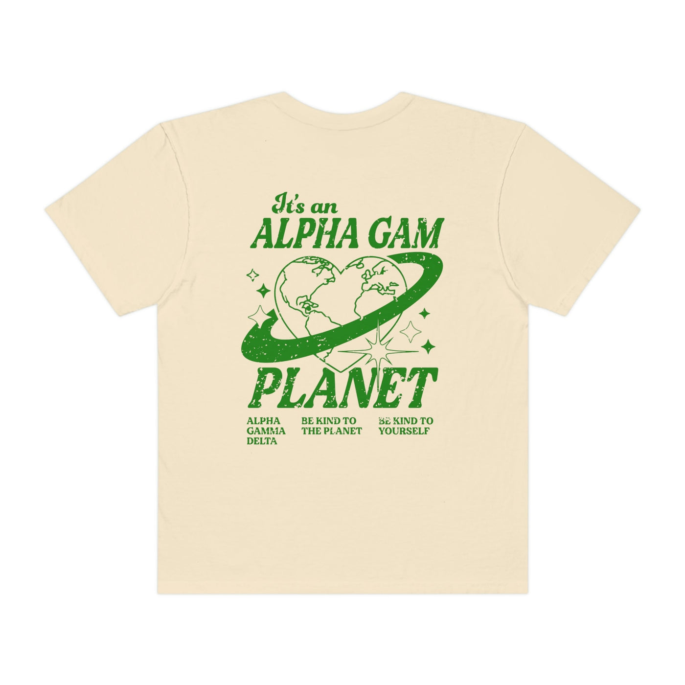 Alpha Gamma Delta Planet T-shirt | Be Kind to the Planet Trendy Sorority shirt