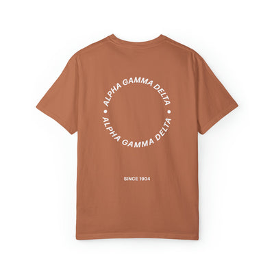 Alpha Gamma Delta Simple Circle Sorority T-shirt