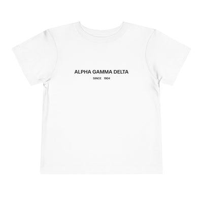 Alpha Gamma Delta Sorority Baby Tee Crop Top