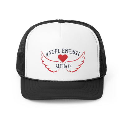 Alpha Omicron Pi Angel Energy Foam Trucker Hat