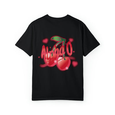 Alpha Omicron Pi Cherry Airbrush Sorority T-shirt