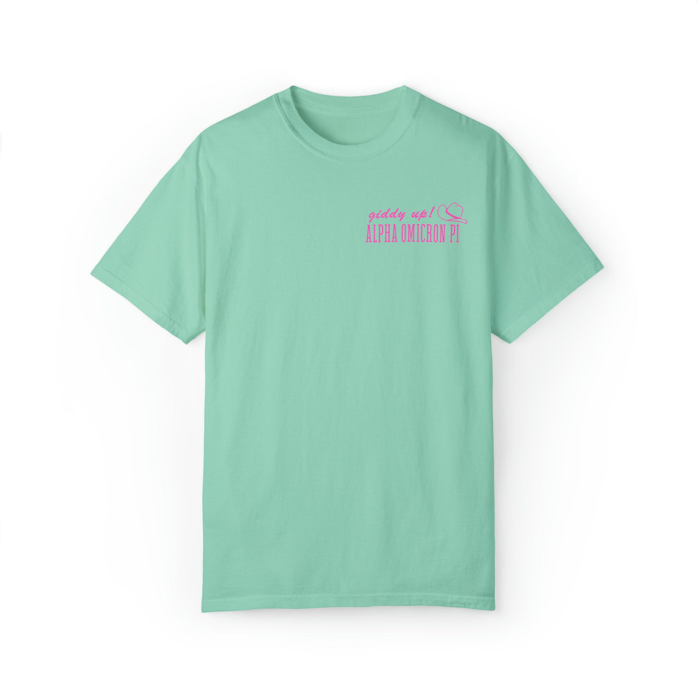Alpha Omicron Pi Country Western Pink Sorority T-shirt