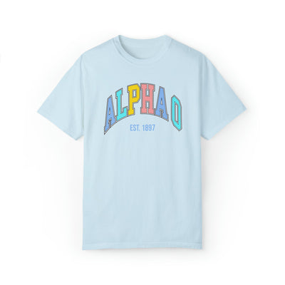 Alpha Omicron Pi Pastel Varsity Sorority T-shirt