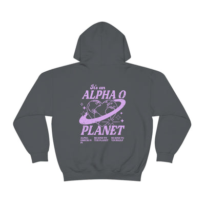 Alpha Omicron Pi Planet Hoodie | Be Kind to the Planet Trendy Sorority Hoodie
