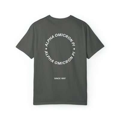Alpha Omicron Pi Simple Circle Sorority T-shirt