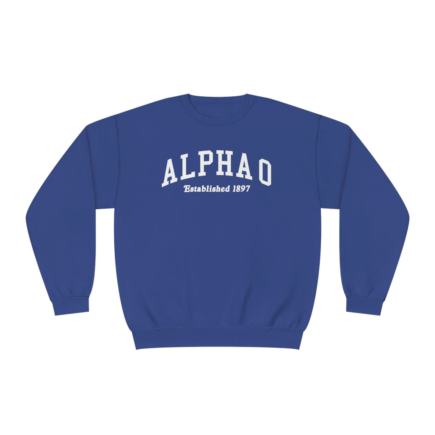 Alpha Omicron Pi Sorority Varsity College Alpha O Crewneck Sweatshirt