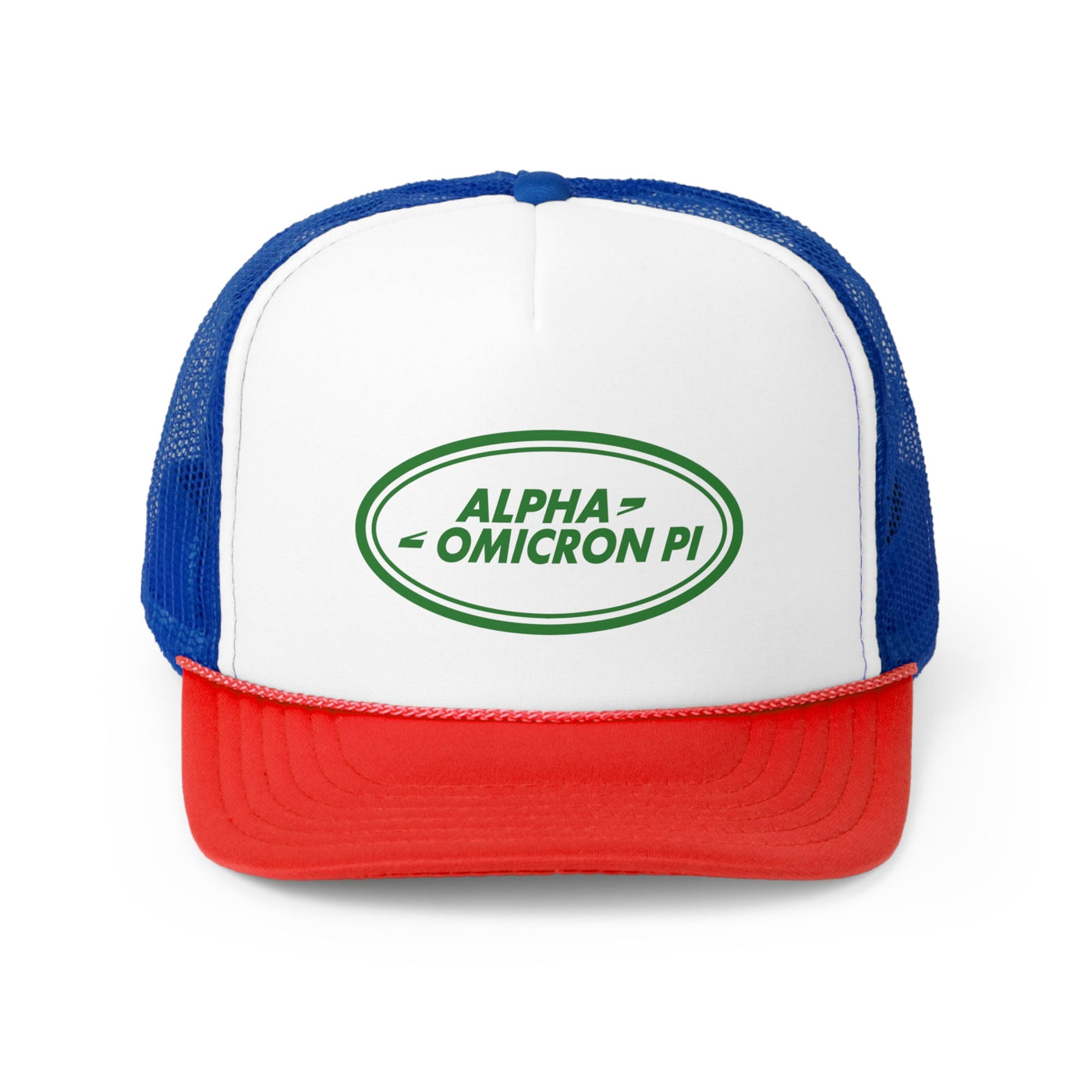 Alpha Omicron Pi Trendy Rover Trucker Hat