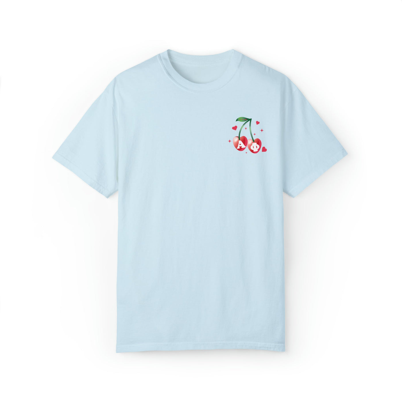 Alpha Phi Cherry Airbrush Sorority T-shirt