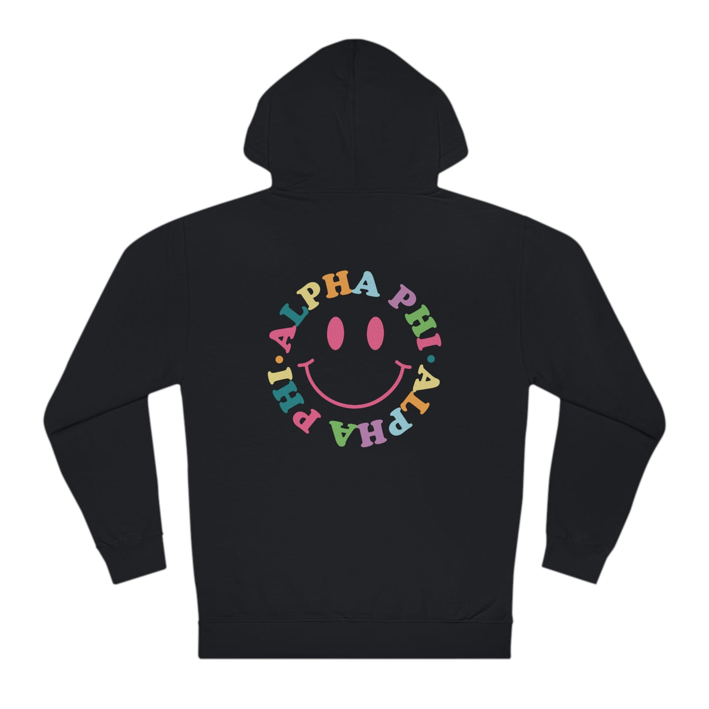Alpha Phi Colorful Smiley Sweatshirt, APhi Sorority Hoodie