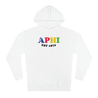 Alpha Phi Colorful Sorority Sweatshirt Cute Local Optimist APhi Soft Cozy Hoodi