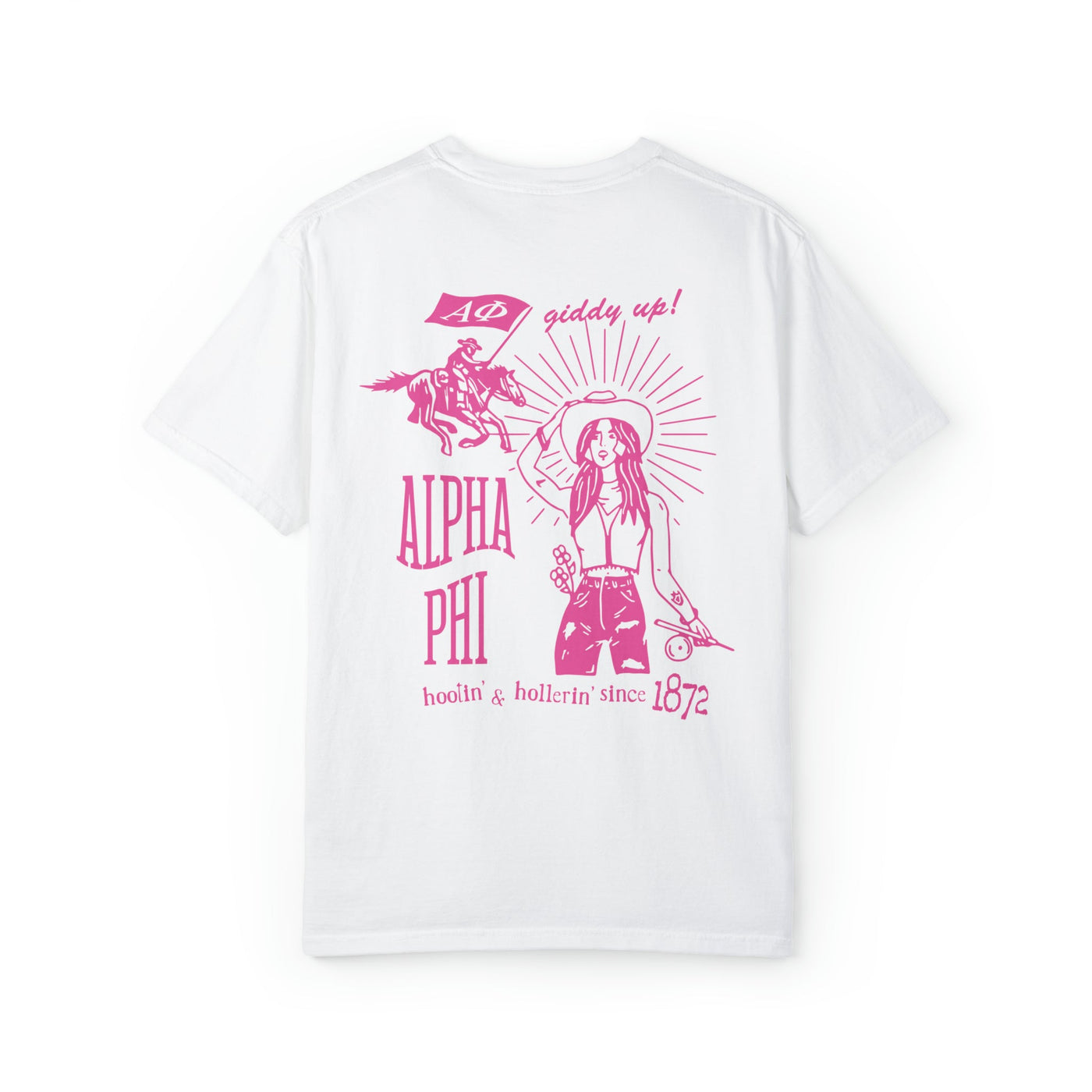 Alpha Phi Country Western Pink Sorority T-shirt