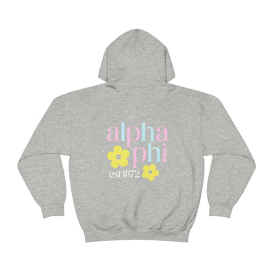 Alpha Phi Flower Sweatshirt, APhi Sorority Hoodie