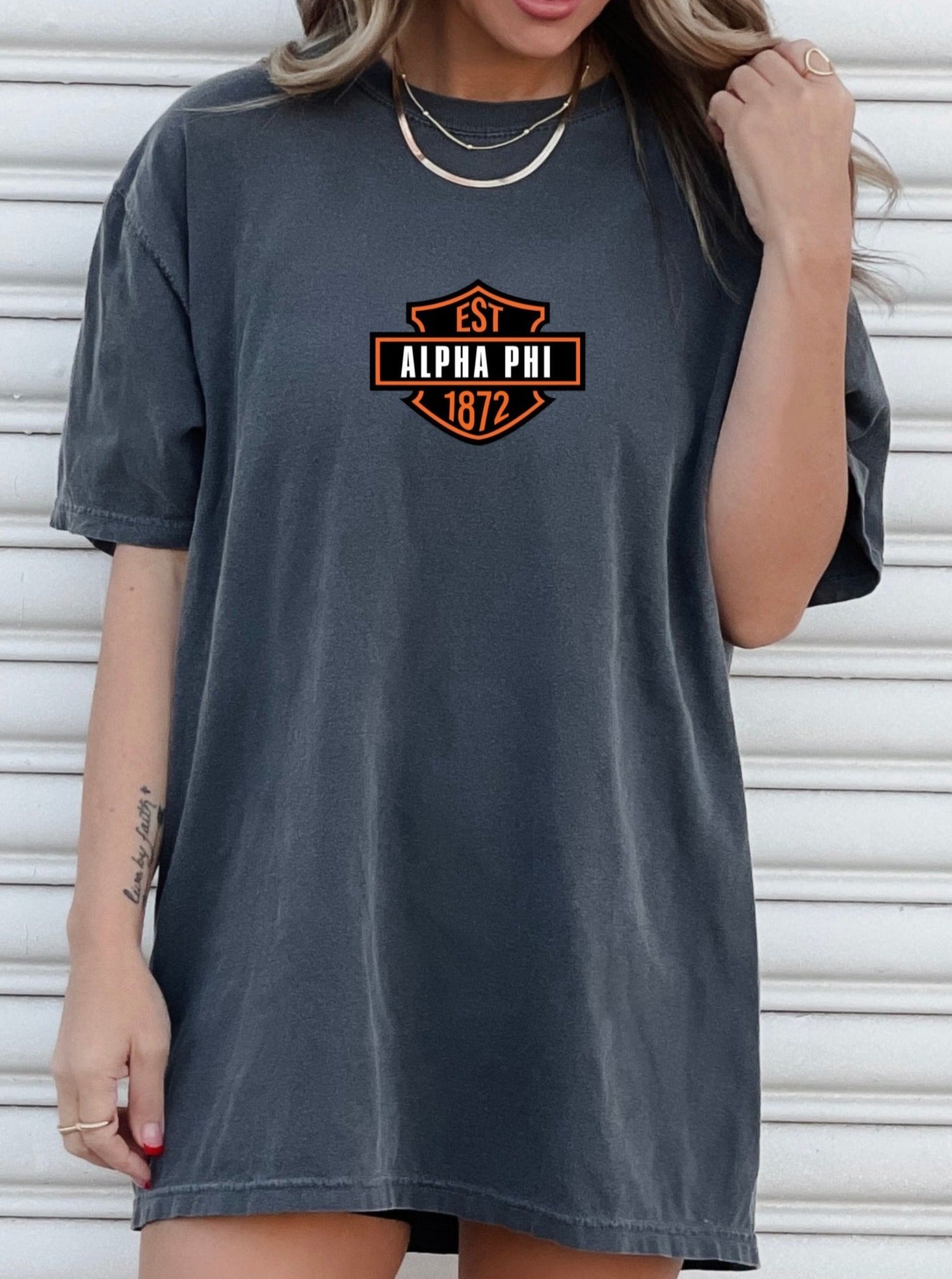 Alpha Phi Motorcycle Inspired Sorority T-shirt