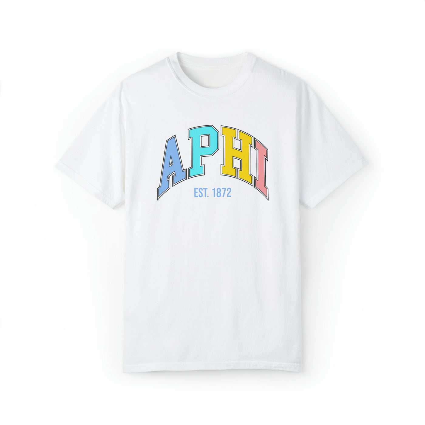 Alpha Phi Pastel Varsity Sorority T-shirt
