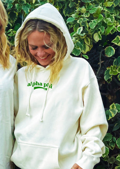 Alpha Phi Planet Hoodie | Be Kind to the Planet Trendy Sorority Hoodie | Greek Life Sweatshirt | APhi comfy hoodie