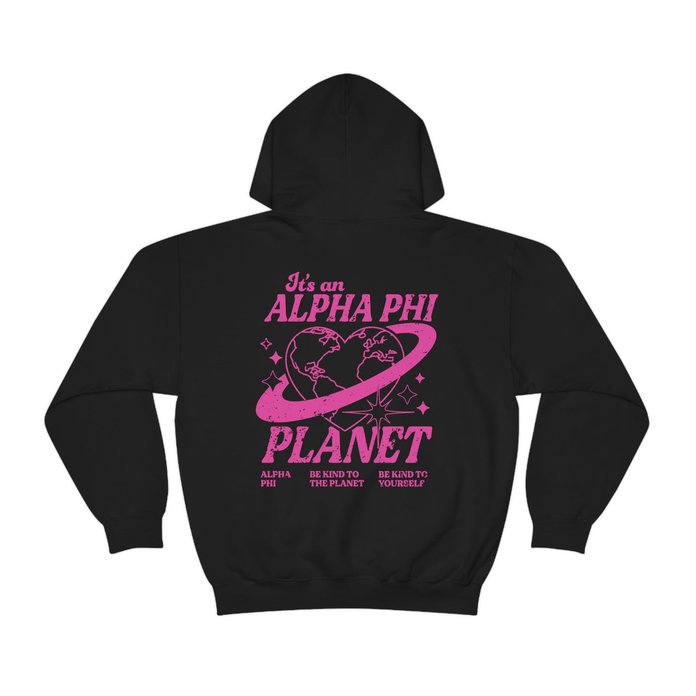 Alpha Phi Planet Hoodie | Be Kind to the Planet Trendy Sorority Hoodie | Greek Life Sweatshirt | Trendy Sorority Sweatshirt