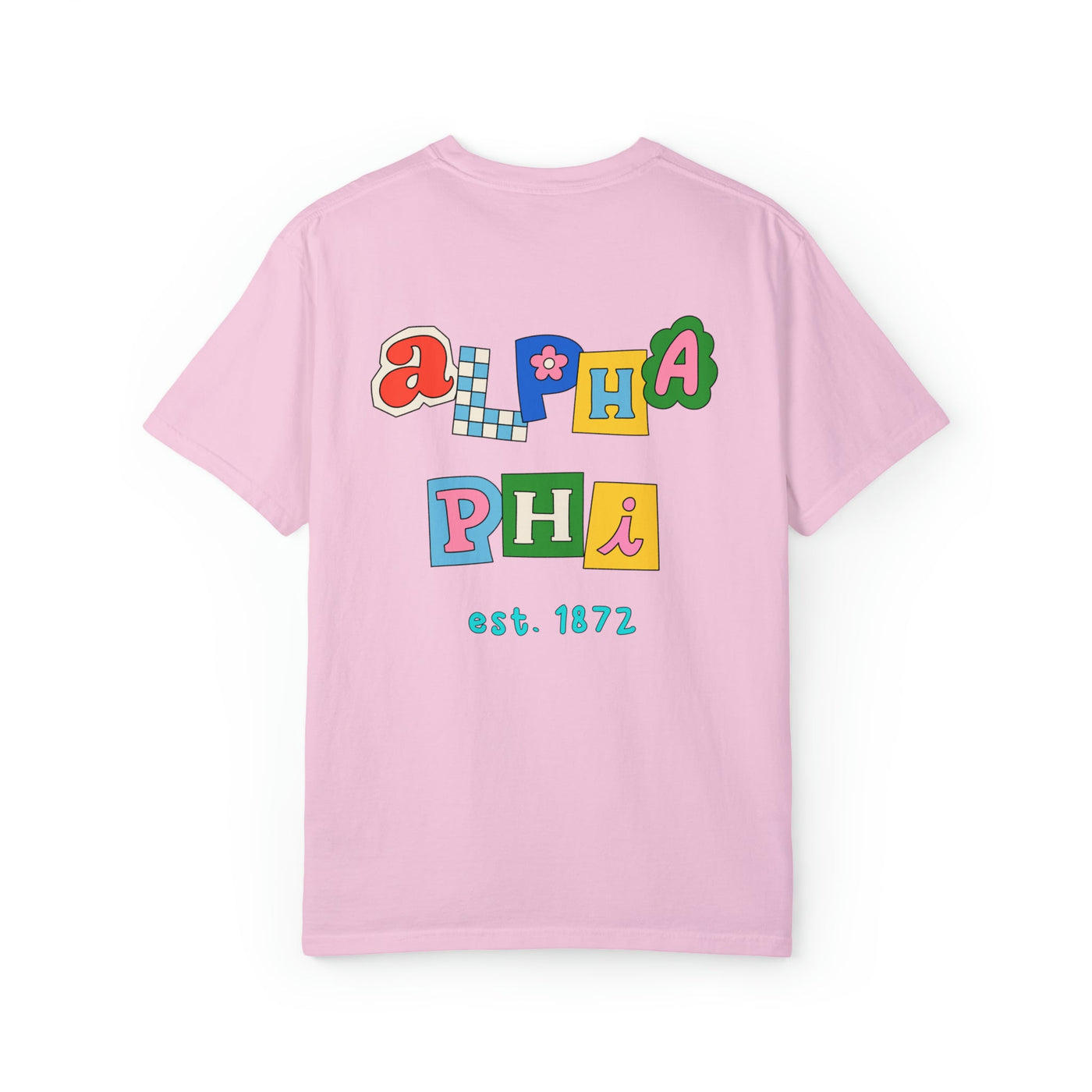Alpha Phi Scrapbook Sorority Comfy T-shirt