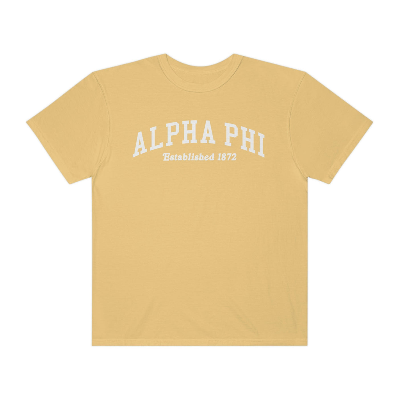 Alpha Phi Varsity College Sorority Comfy T-Shirt