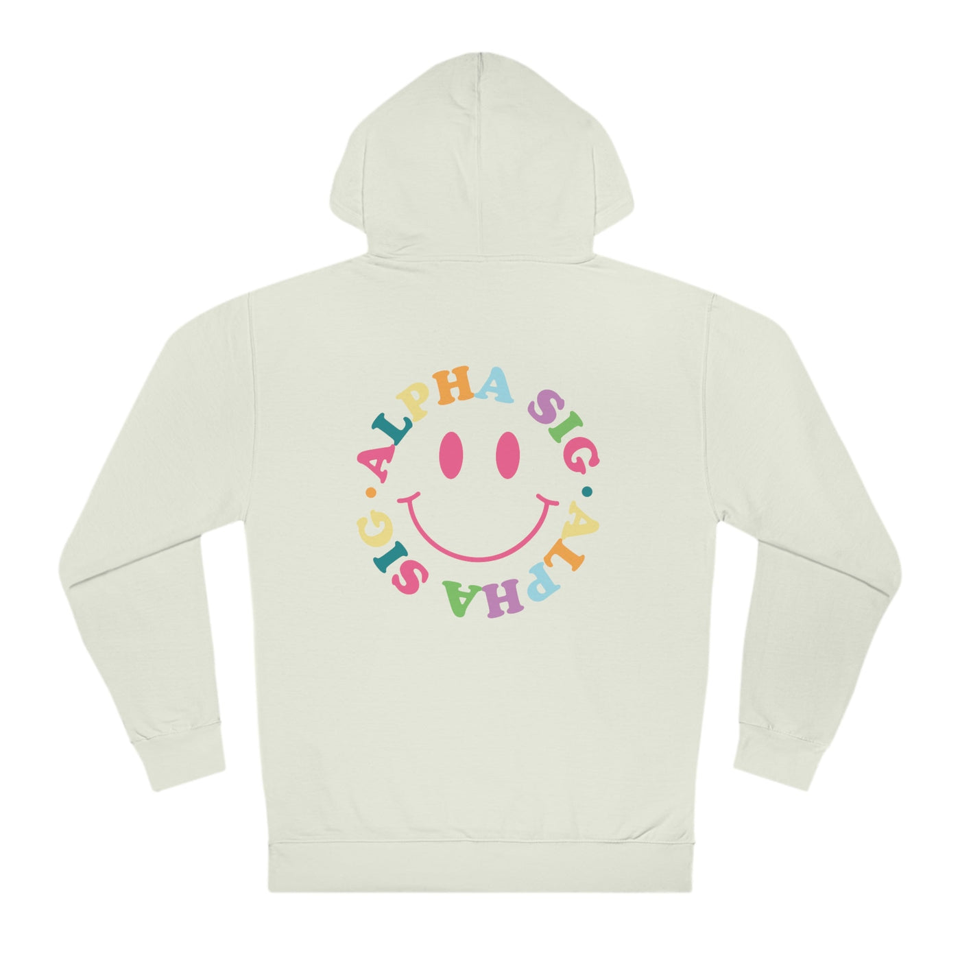Alpha Sigma Alpha Colorful Smiley Sweatshirt, Alpha Sig Sorority Hoodie