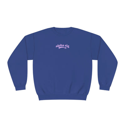 Alpha Sigma Alpha Crewneck Sweatshirt | Be Kind to the Planet Trendy Sorority Crewneck