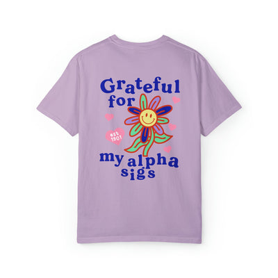 Alpha Sigma Alpha Grateful Flower Sorority T-shirt