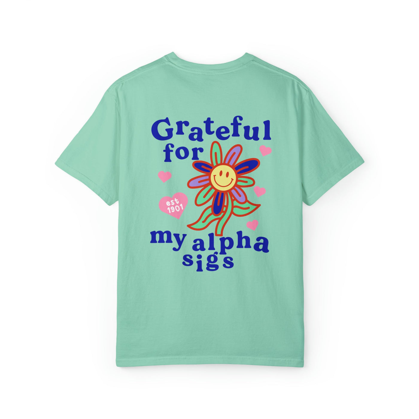 Alpha Sigma Alpha Grateful Flower Sorority T-shirt