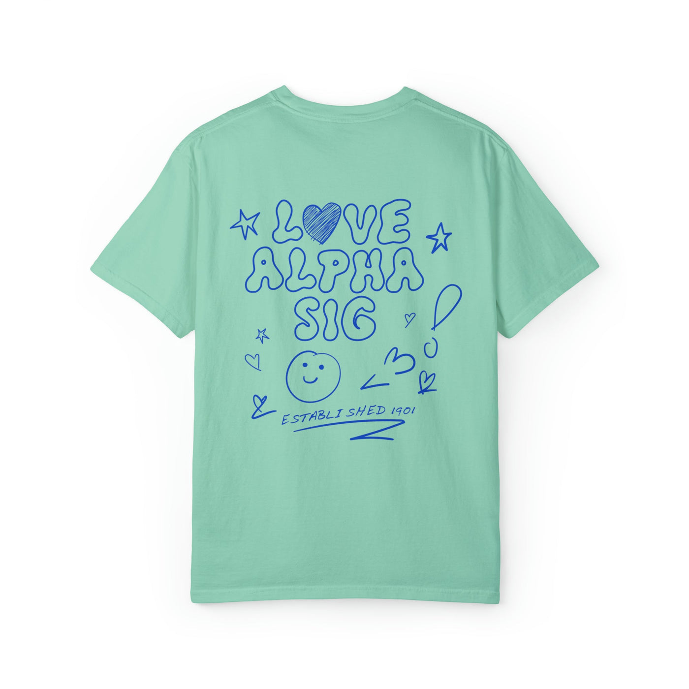 Alpha Sigma Alpha Love Doodle Sorority T-shirt