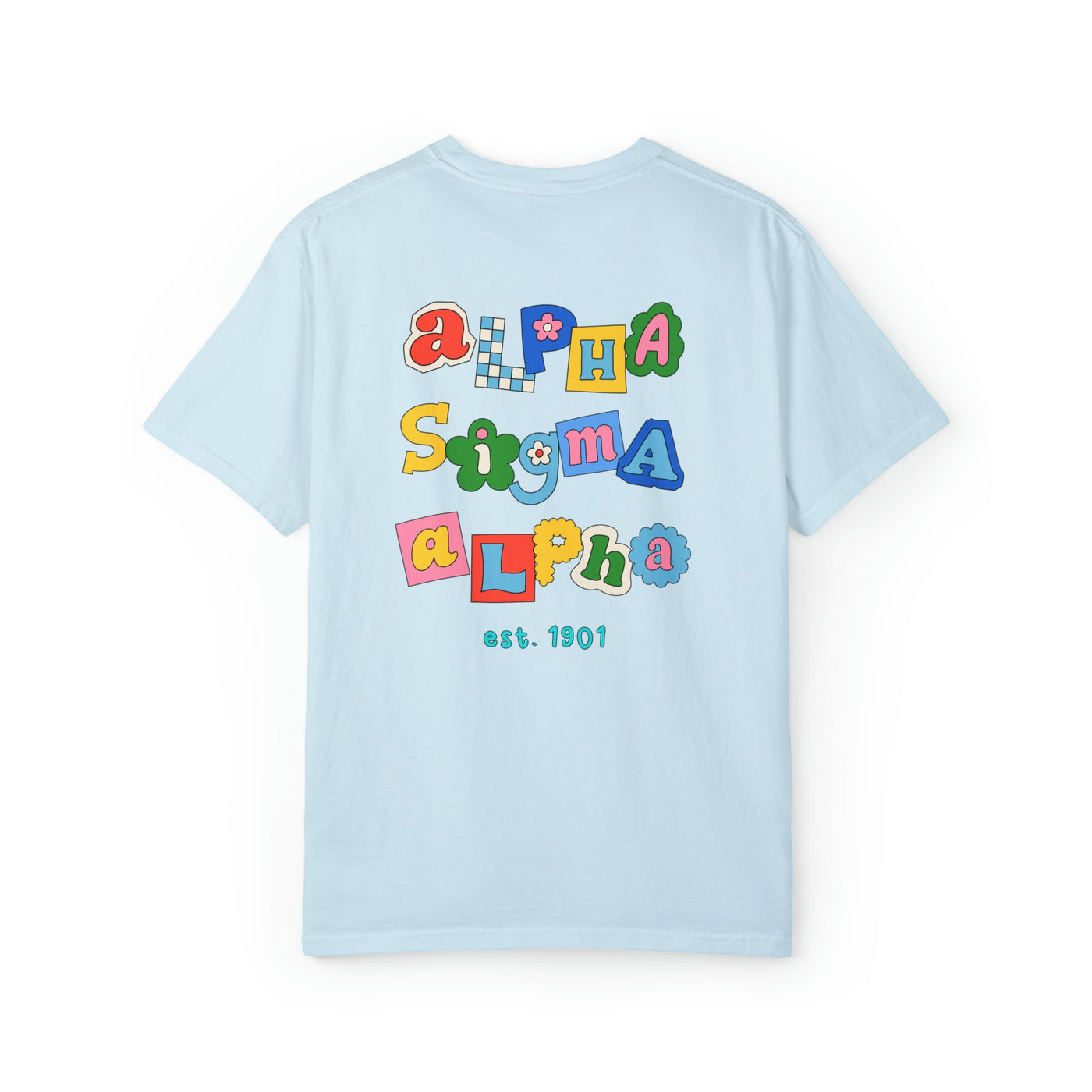 Alpha Sigma Alpha Scrapbook Sorority Comfy T-shirt
