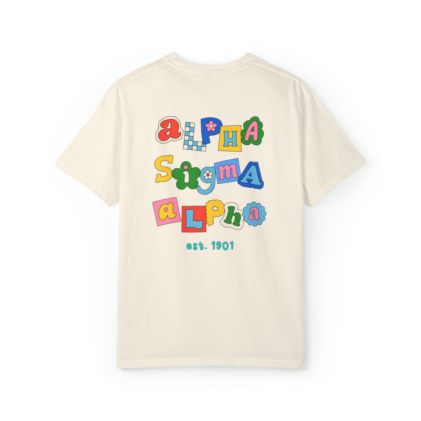 Alpha Sigma Alpha Scrapbook Sorority Comfy T-shirt