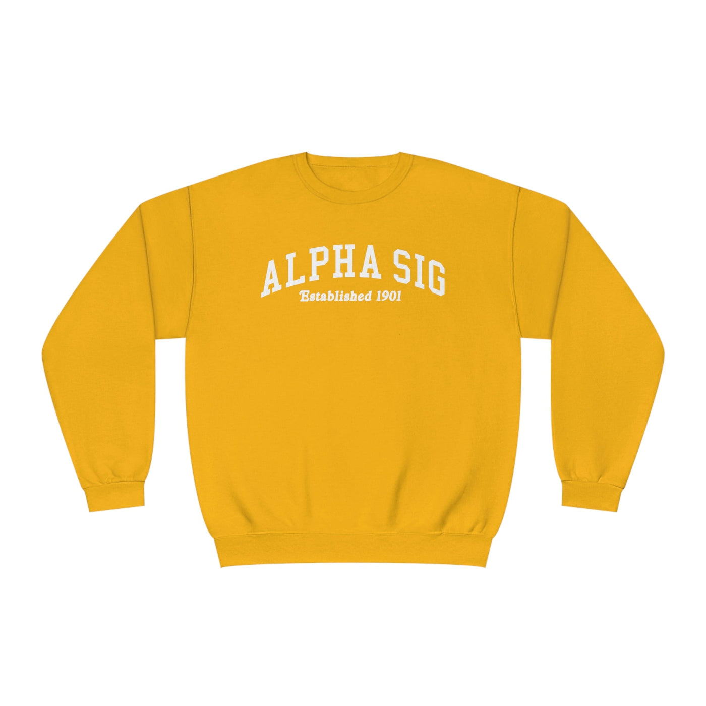 Alpha Sigma Alpha Sorority Varsity College Alpha Sig Crewneck Sweatshirt
