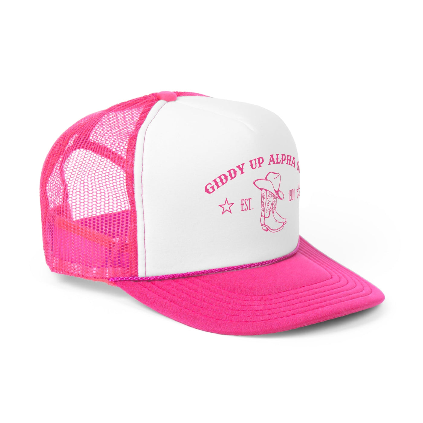 Alpha Sigma Alpha Trendy Western Trucker Hat