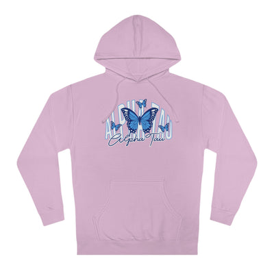 Alpha Sigma Tau Baby Blue Butterfly Cute Sorority Sweatshirt