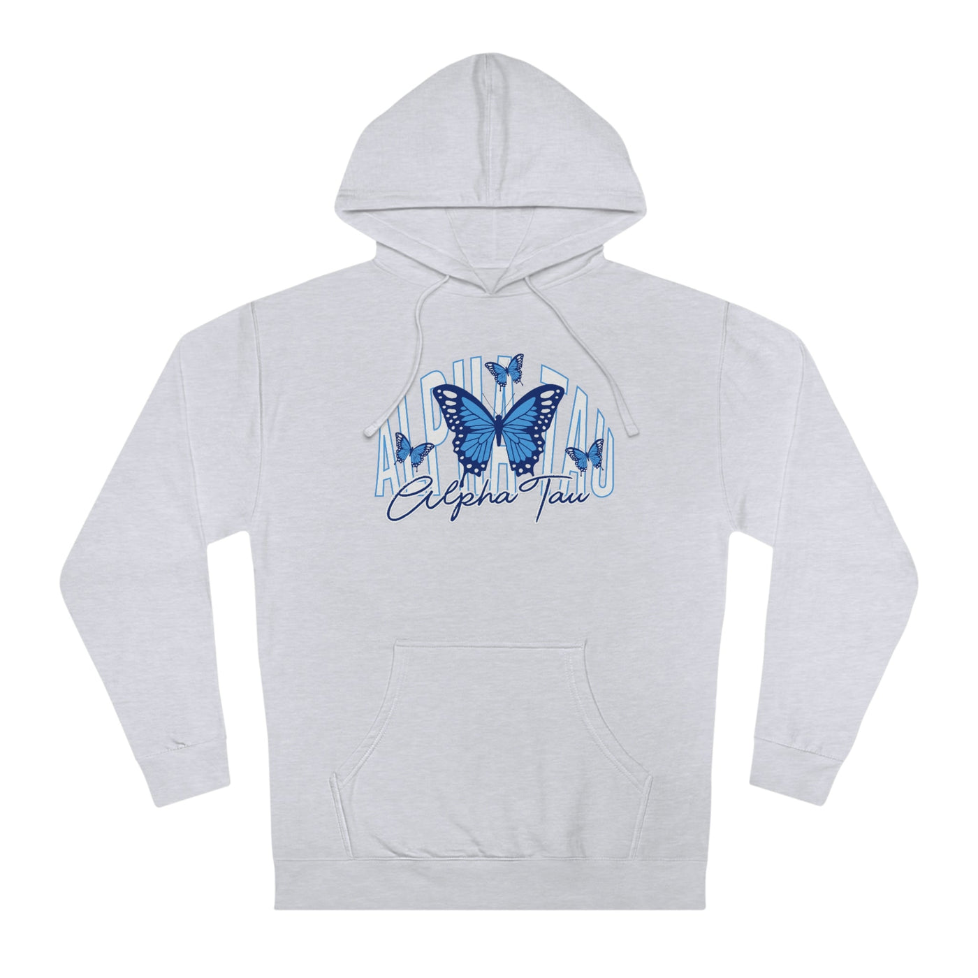 Alpha Sigma Tau Baby Blue Butterfly Cute Sorority Sweatshirt
