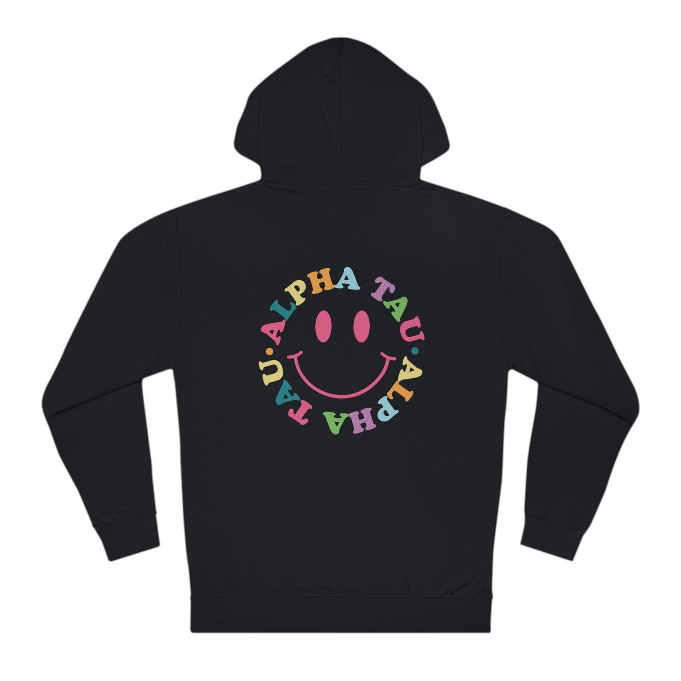 Alpha Sigma Tau Colorful Smiley Sweatshirt, Alpha Tau Sorority Hoodie