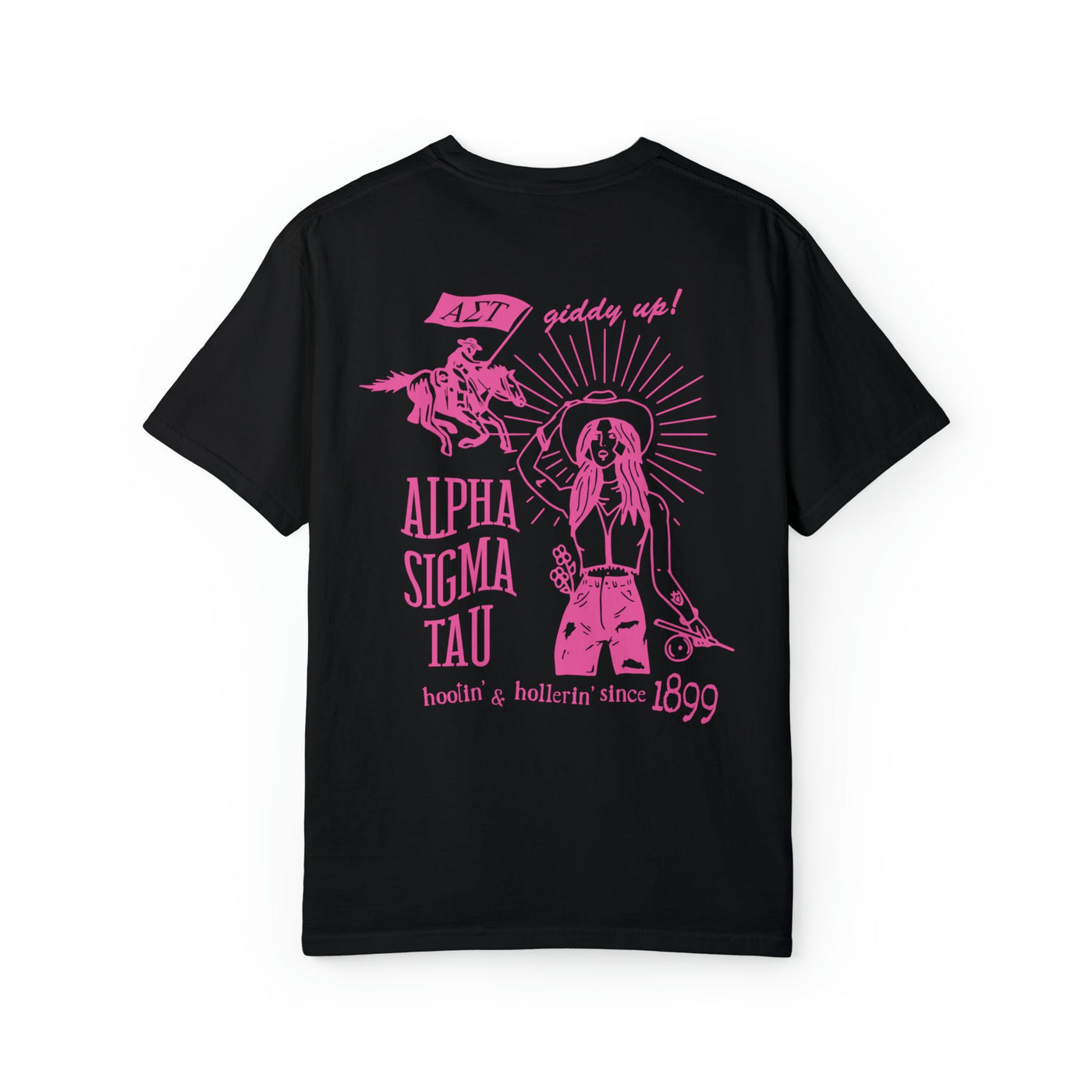 Alpha Sigma Tau Country Western Pink Sorority T-shirt