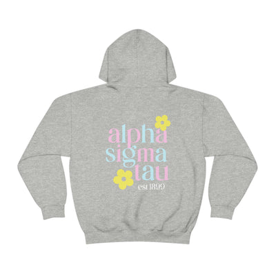 Alpha Sigma Tau Flower Sweatshirt, Alpha Tau Sorority Hoodie