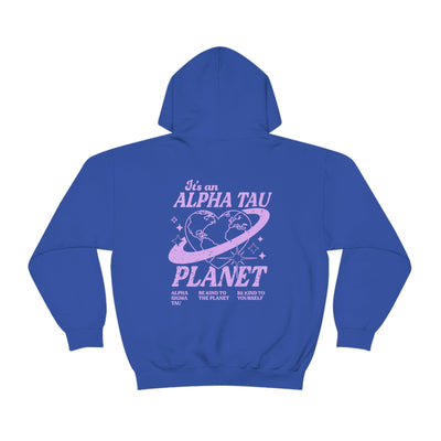 Alpha Sigma Tau Planet Hoodie | Be Kind to the Planet Trendy Sorority Hoodie