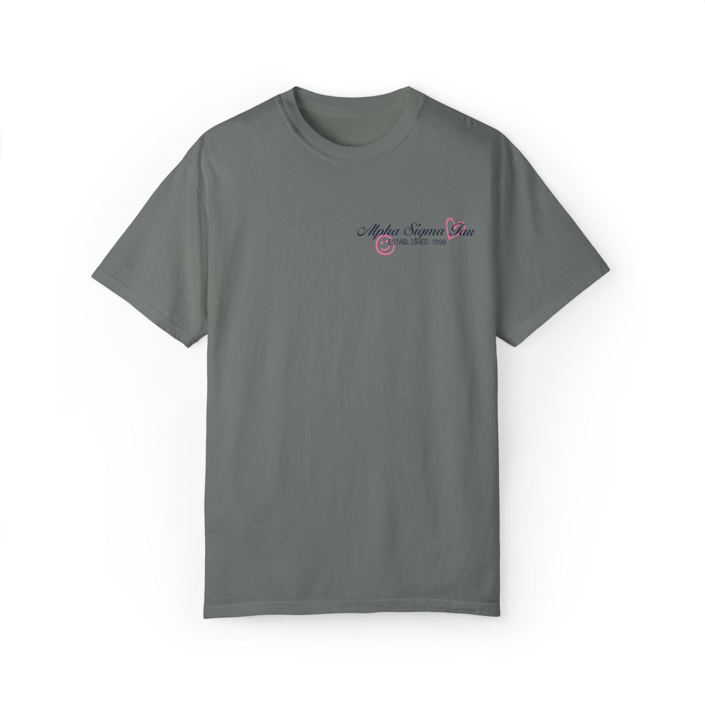 Alpha Sigma Tau Sorority Receipt Comfy T-shirt