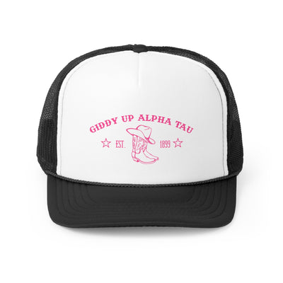 Alpha Sigma Tau Trendy Western Trucker Hat