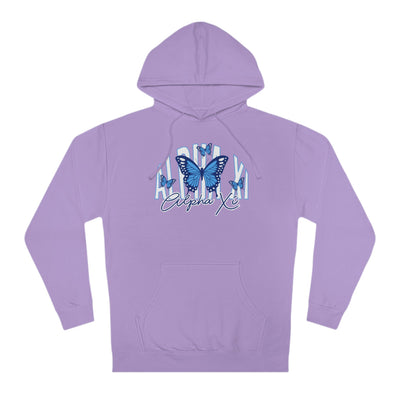 Alpha Xi Delta Baby Blue Butterfly Cute Sorority Sweatshirt
