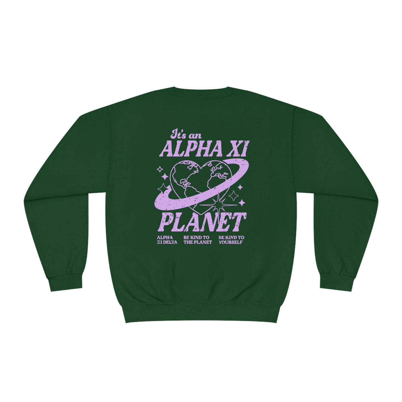 Alpha Xi Delta Crewneck Sweatshirt | Be Kind to the Planet Trendy Sorority Crewneck