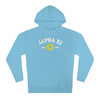 Alpha Xi Delta Lavender Flower Sorority Hoodie | Trendy Sorority Alpha Xi Sweatshirt