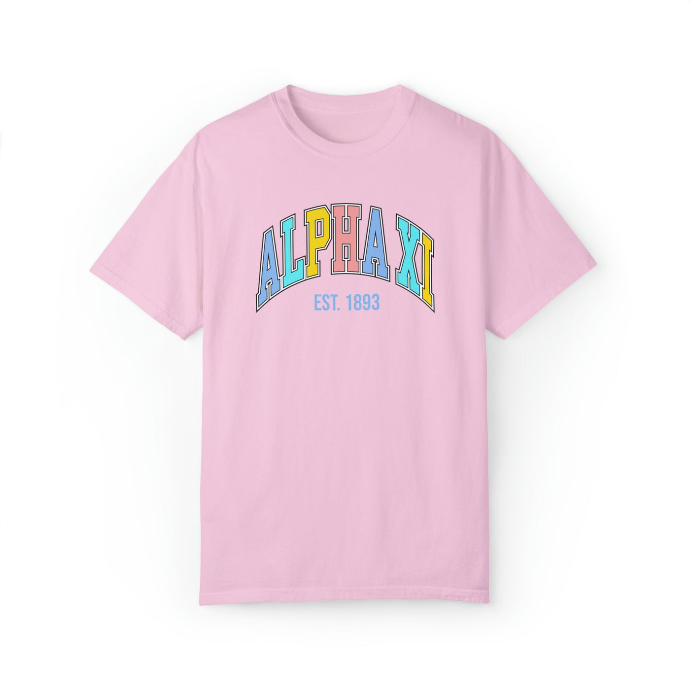 Alpha Xi Delta Pastel Varsity Sorority T-shirt