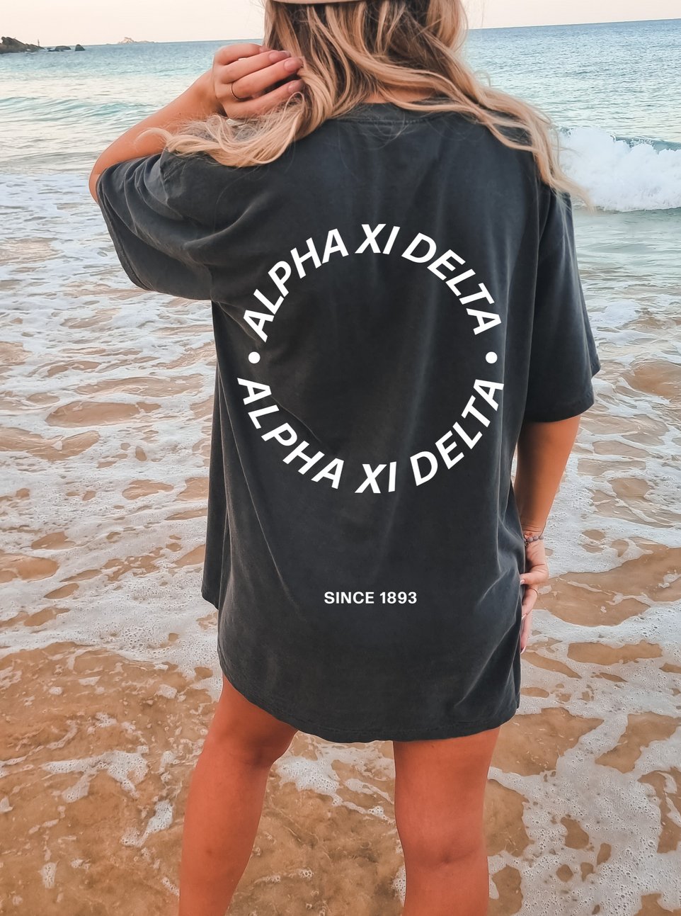 Alpha Xi Delta Simple Circle Sorority T-shirt