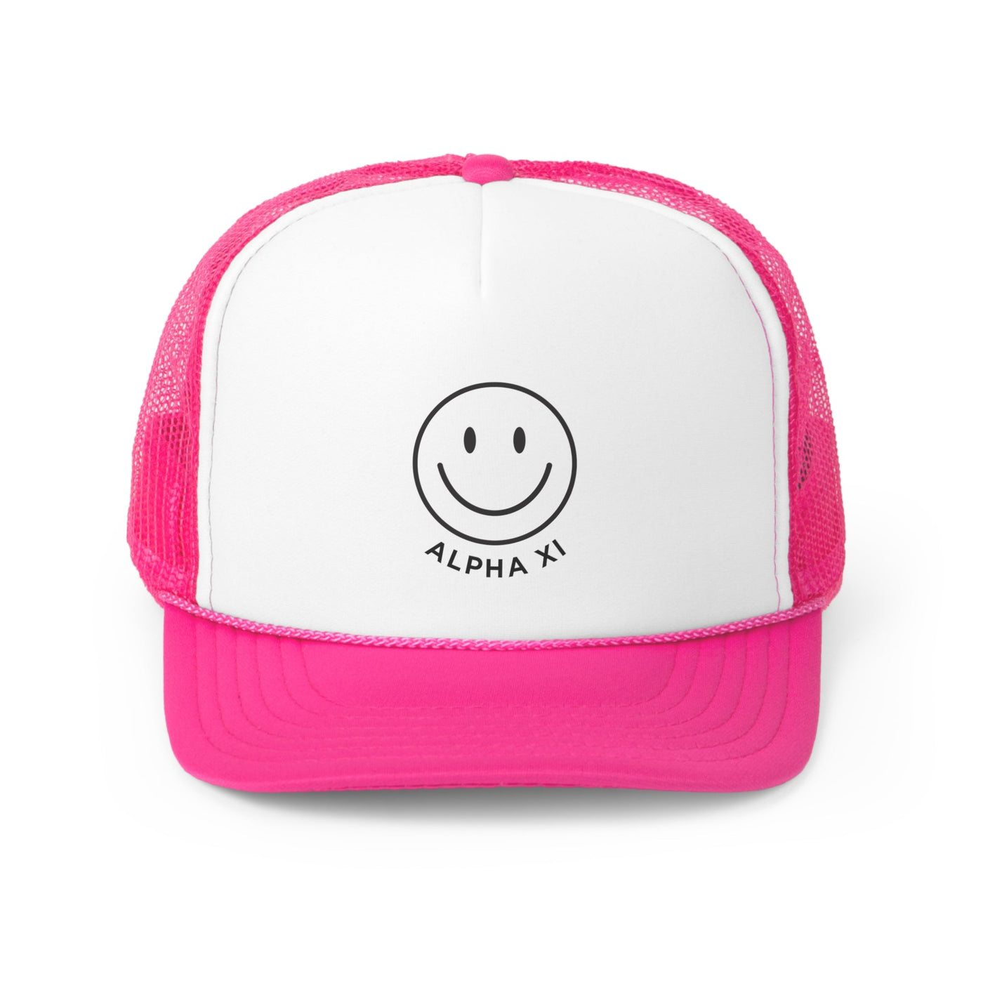 Alpha Xi Delta Smile Trendy Foam Trucker Hat