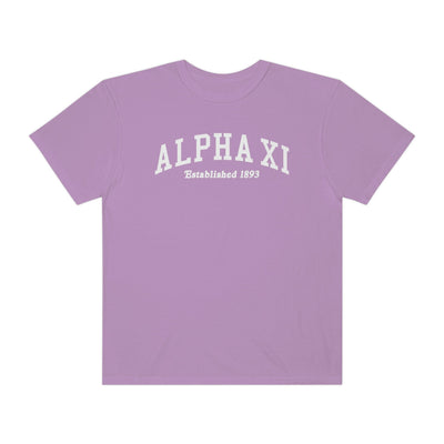 Alpha Xi Delta Varsity College Sorority Comfy T-Shirt
